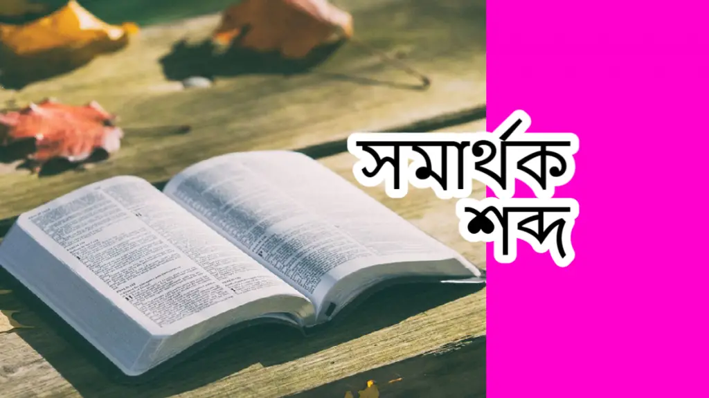 সমার্থক শব্দ প্রয়োগে বাক্য রচনা
