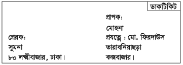 কয়েকটি ব্যক্তিগত পত্ৰের নমুনা